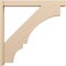 Ekena Millwork 6-in W x 48-in D x 48-in H Balboa Block Rough Cedar Woodgrain TimberThane Outlooker, Primed Tan OUTUR060X48X48BOA44RCPR - alternate 6